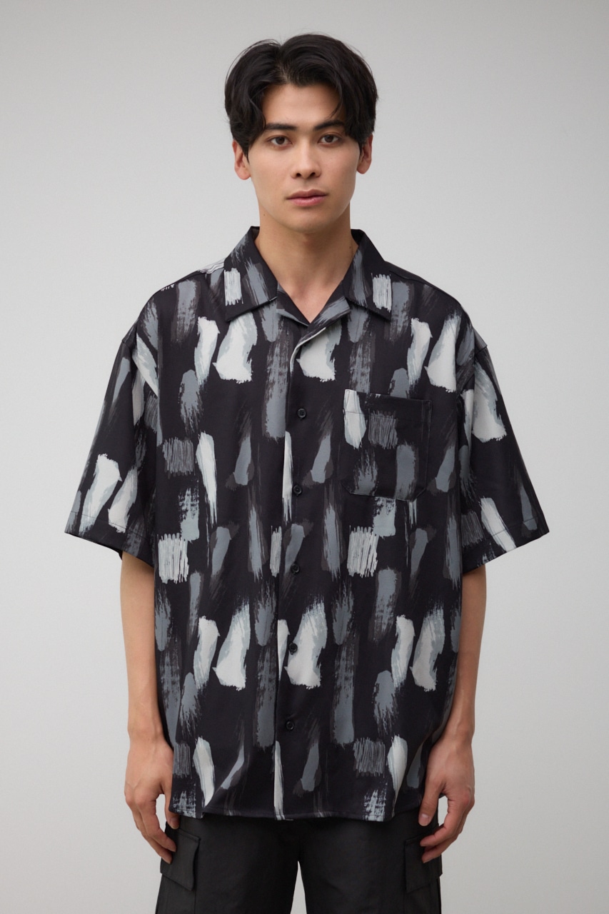 AZUL BY MOUSSY | ランダムペイント開襟シャツ (シャツ・ブラウス