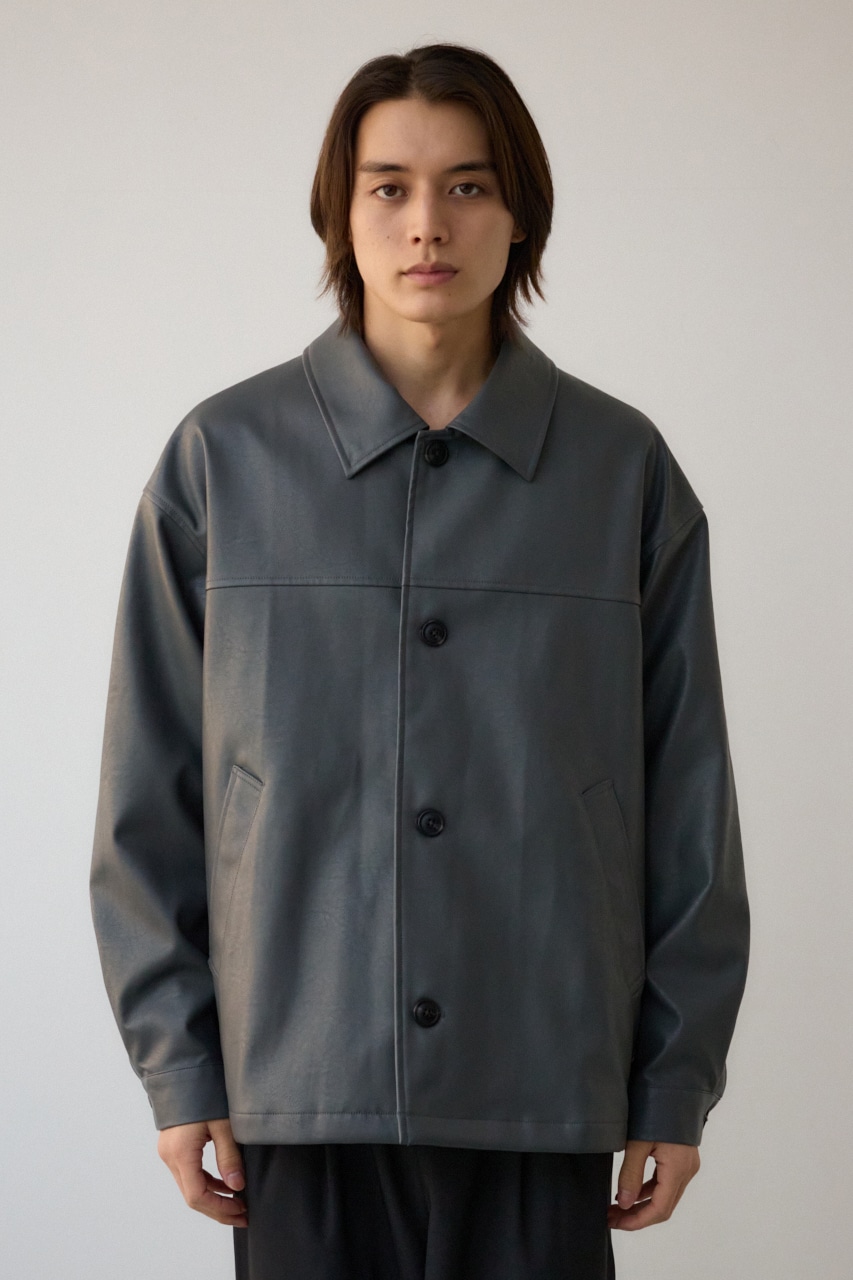 AZUL BY MOUSSY | フェイクレザーコーチジャケット (ジャケット