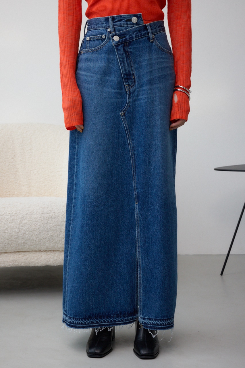 AZUL BY MOUSSY | AZUL DENIM オーバーラップロングスカート (スカート