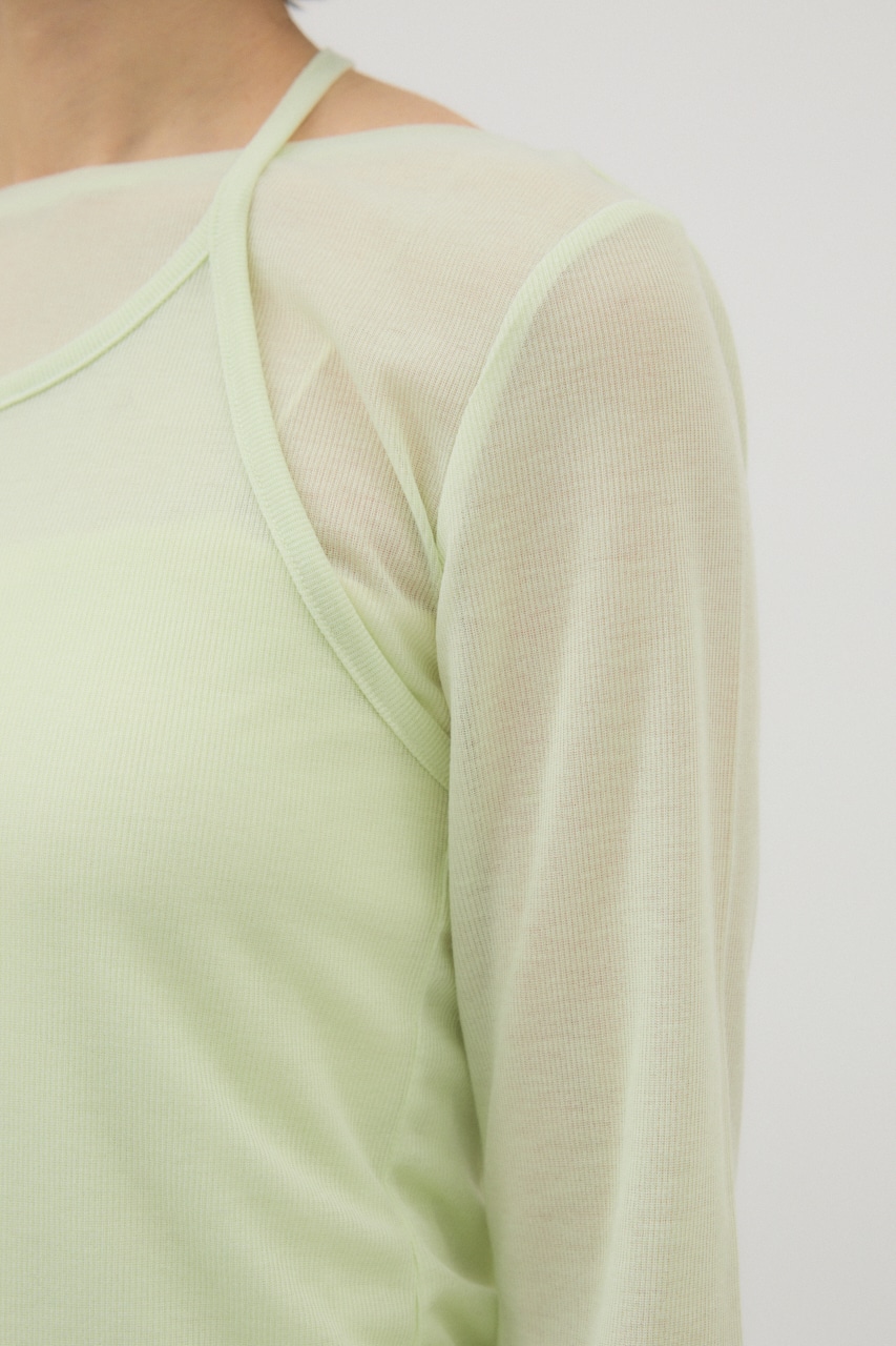 crie conforto | シアーホルターセットトップス (Tシャツ・カットソー
