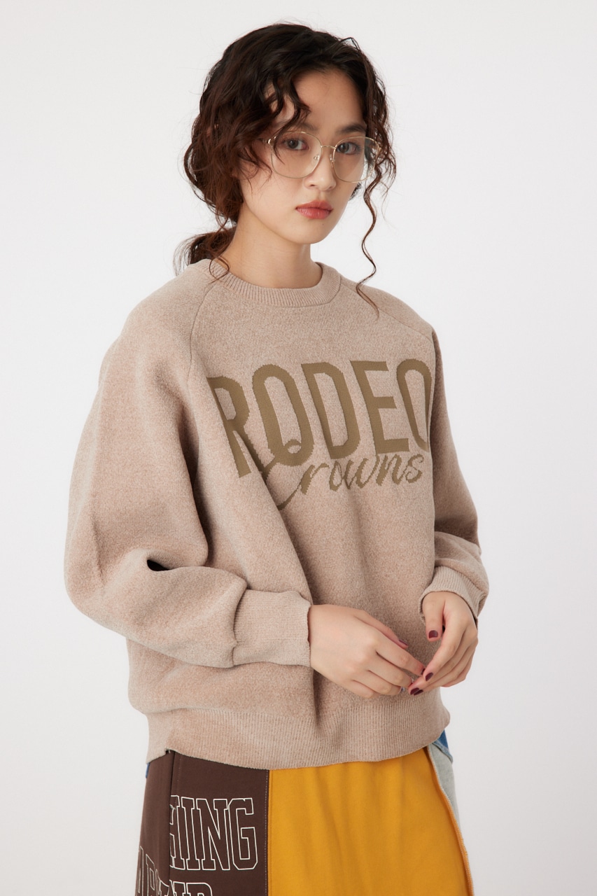 RODEO CROWNS WIDE BOWL | モールエンボスロゴニットトップス (ニット