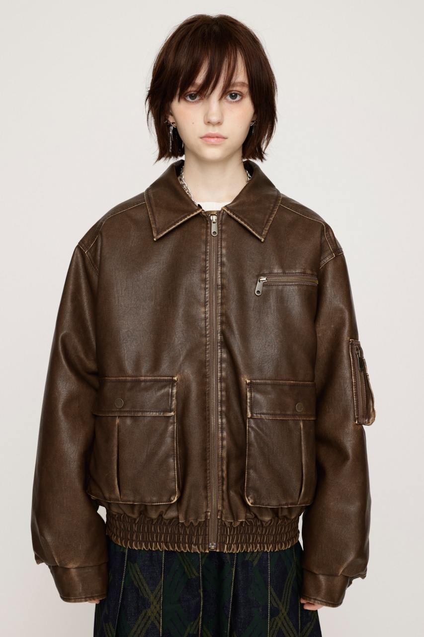 SLY | VINTAGE F／LEATHER S／ブルゾン (ブルゾン ) |SHEL'TTER WEBSTORE