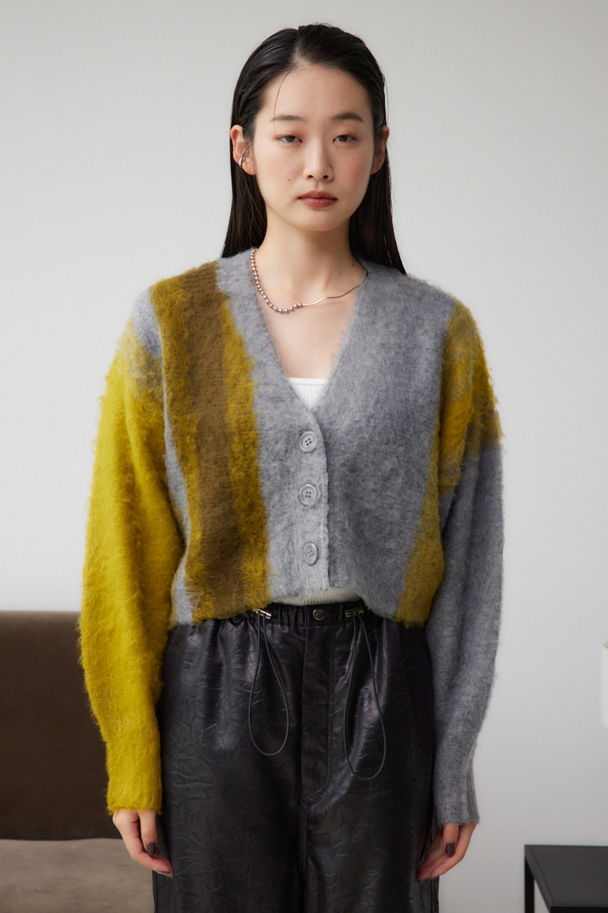 AZUL BY MOUSSY | グラデーションシャギーニットカーディガン