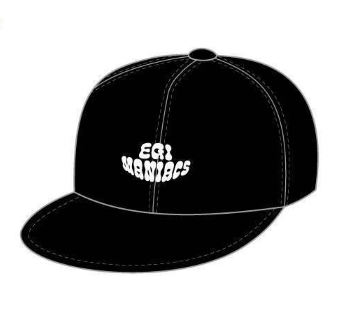 ☆送料無料☆エギマニ完全オリジナル3D刺繍スナップバックフラットCAP