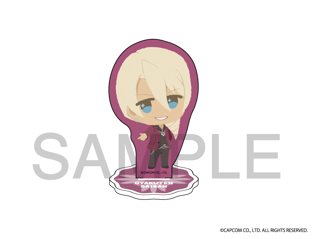 逆転裁判 ふわぽにシリーズ アクリルスタンド（牙琉 響也）