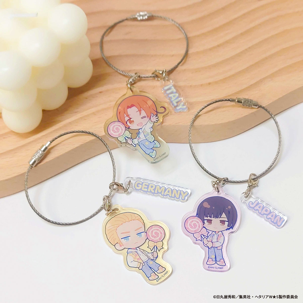 アニメ「ヘタリア World☆Stars」×mixx garden 2025 アクリルワイヤー