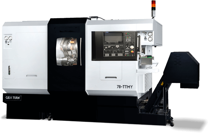 GEN TURN 78-TTMY - 8-Axis Mill/Turn Lathe with Twin 16-Tool Turrets