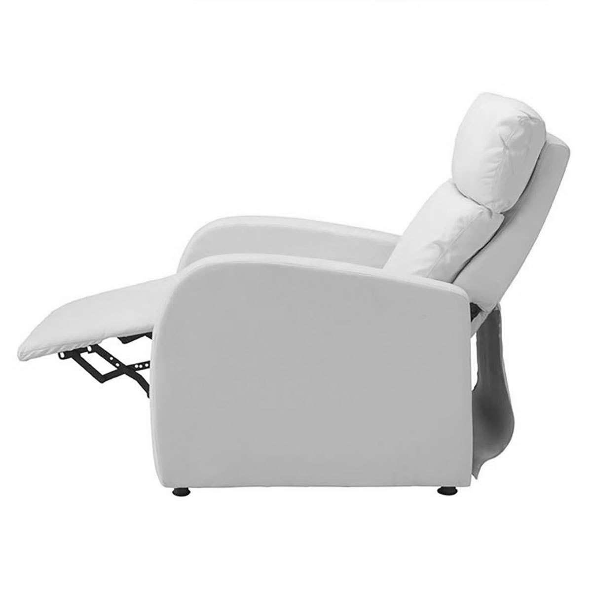 ラウンジチェアDX（レッグレスト連動タイプ）ホワイト【幅66cm】の通販
