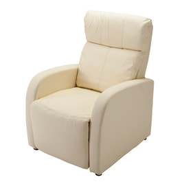 ラウンジチェアDX（レッグレスト連動タイプ）グレージュ【幅66cm】の