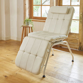 NATURAL Series】リクライニングチェアステージ(木製)モルタル風