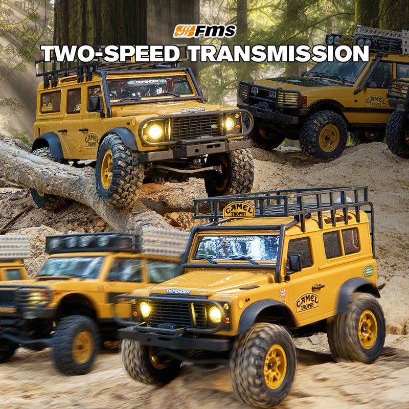 1:24 FCX24M Land Rover RC Crawler | Camel Trophy RTR Yellow | FMS