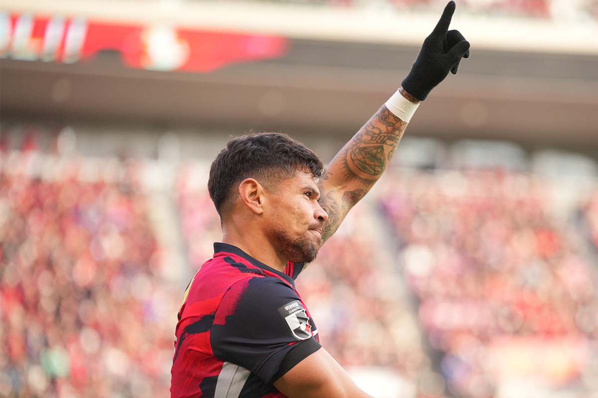 大一番でエースが決める！ 鹿島アントラーズFWレオ・セアラの先制