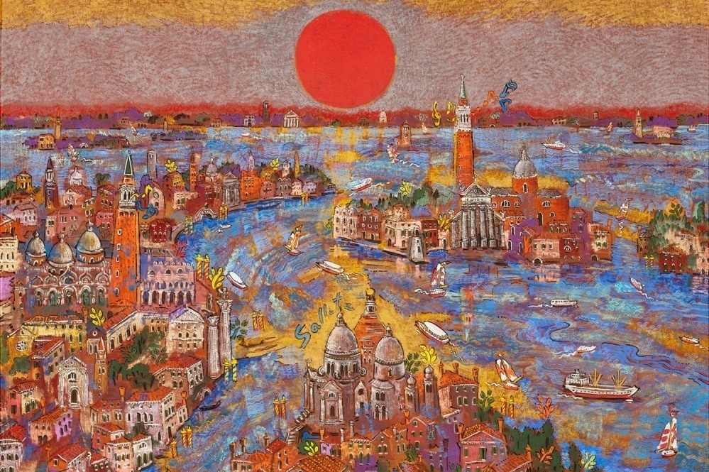 特別展示「ヴェネツィア祝歌」大阪で - 絹谷幸二の原点を辿る、眩い