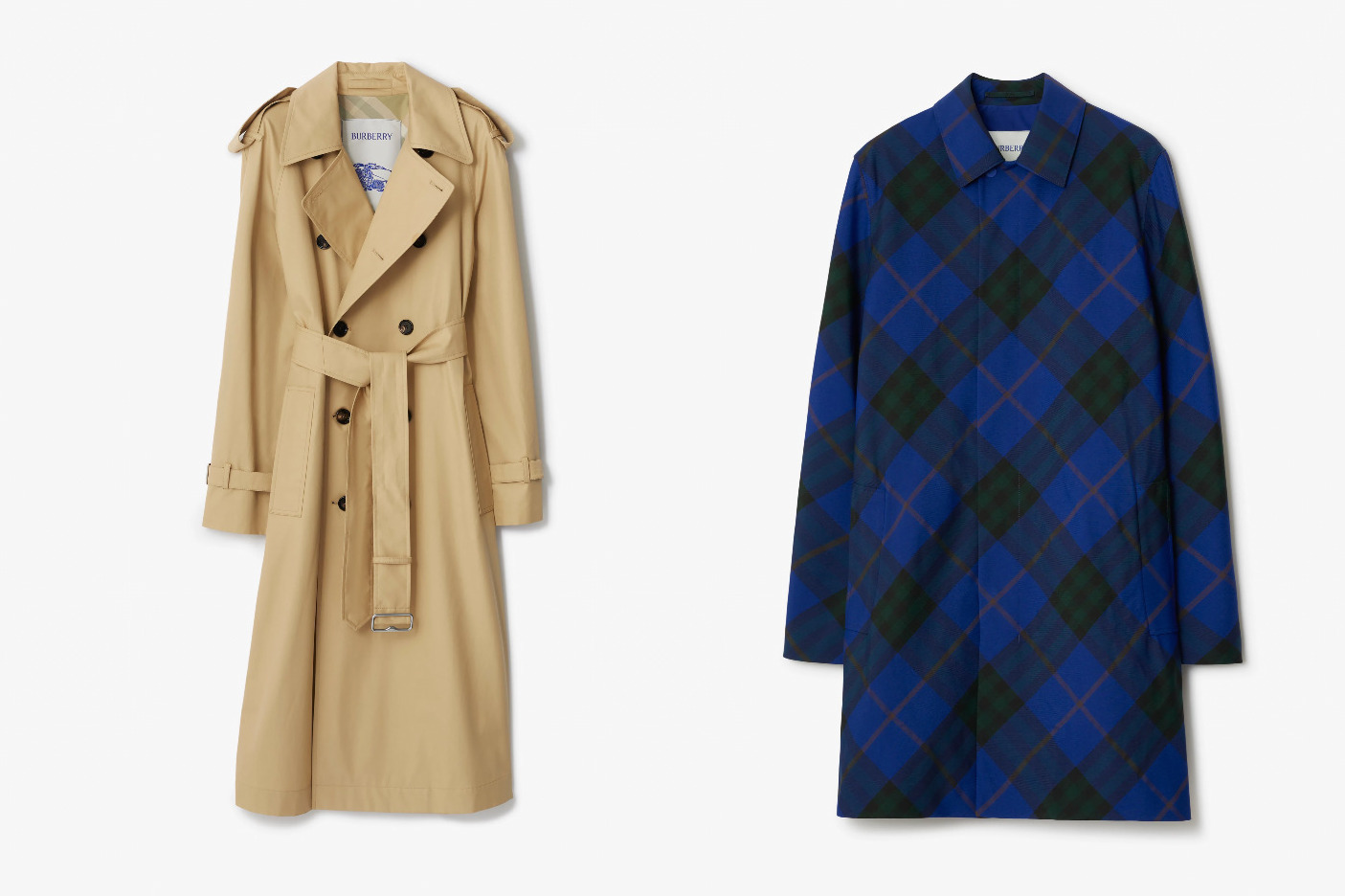 バーバリーの24年春夏、ウィメンズトレンチコート＆ナイトブルーの