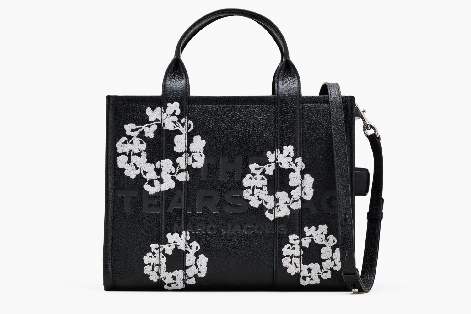 マーク ジェイコブス“花リース柄×モノトーン”の「ザ トートバッグ