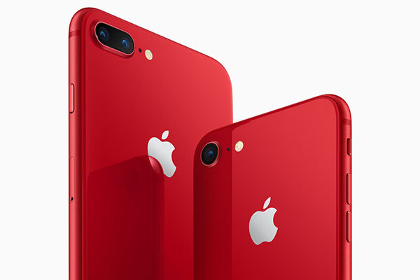 アップル「iPhone 8 / iPhone 8 Plus」に新色レッドカラー
