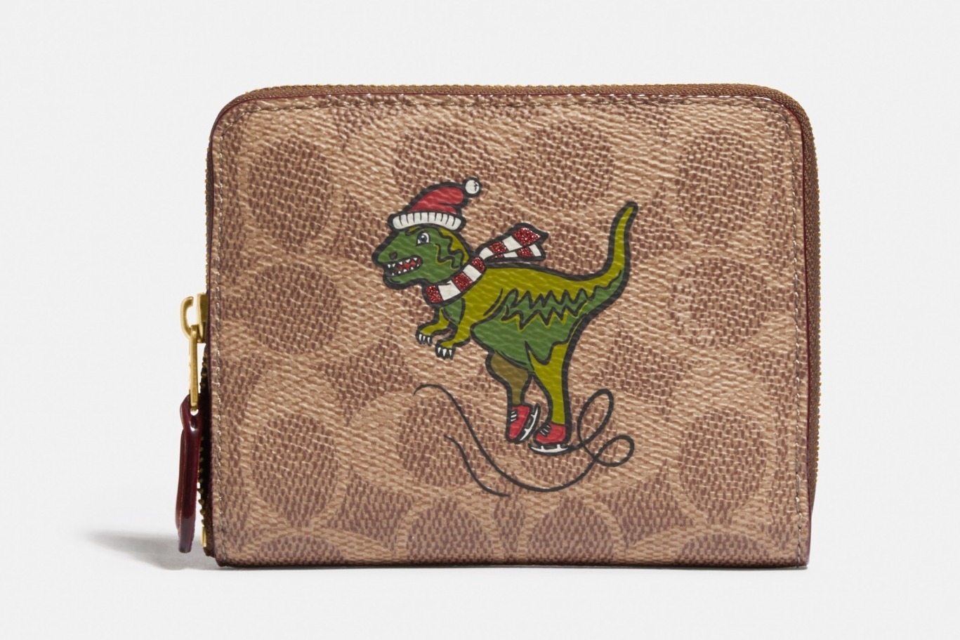 コーチ2020年冬のおすすめギフト、“スケート姿”の恐竜レキシー柄レザー