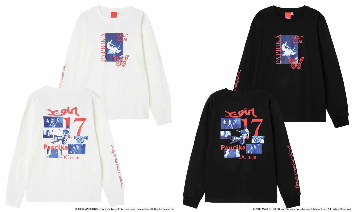 X-girl×アニメ映画『パプリカ』主人公パプリカをプリントしたパーカー