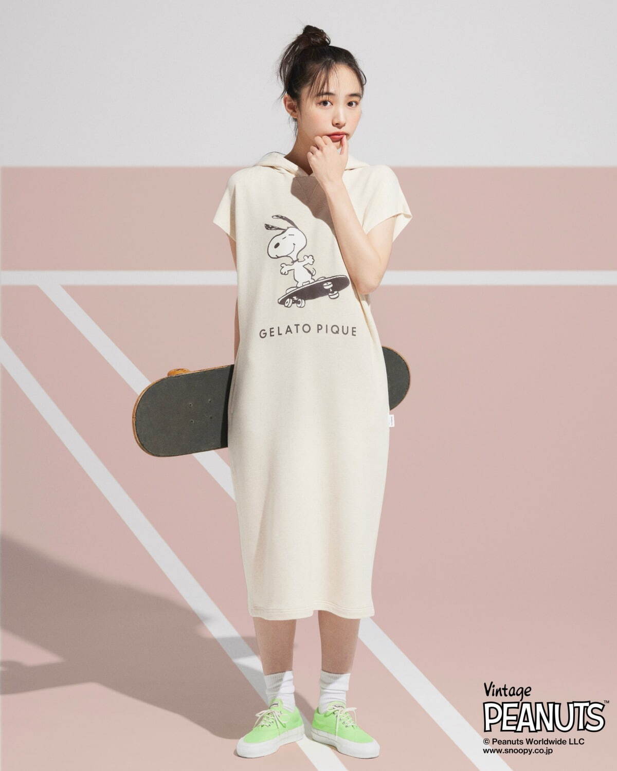 ジェラート ピケ「ピーナッツ」コラボルームウェア、スポーツをする