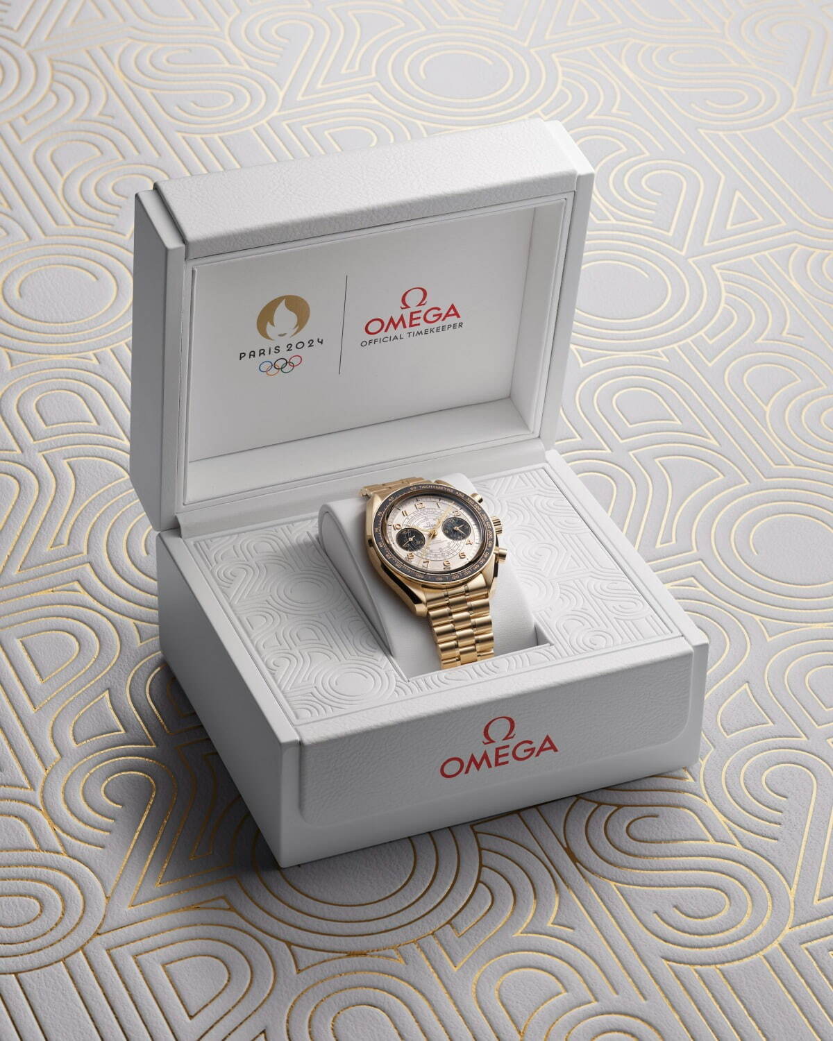 オメガ「パリ 2024 オリンピック」カラーの新作腕時計、ホワイト