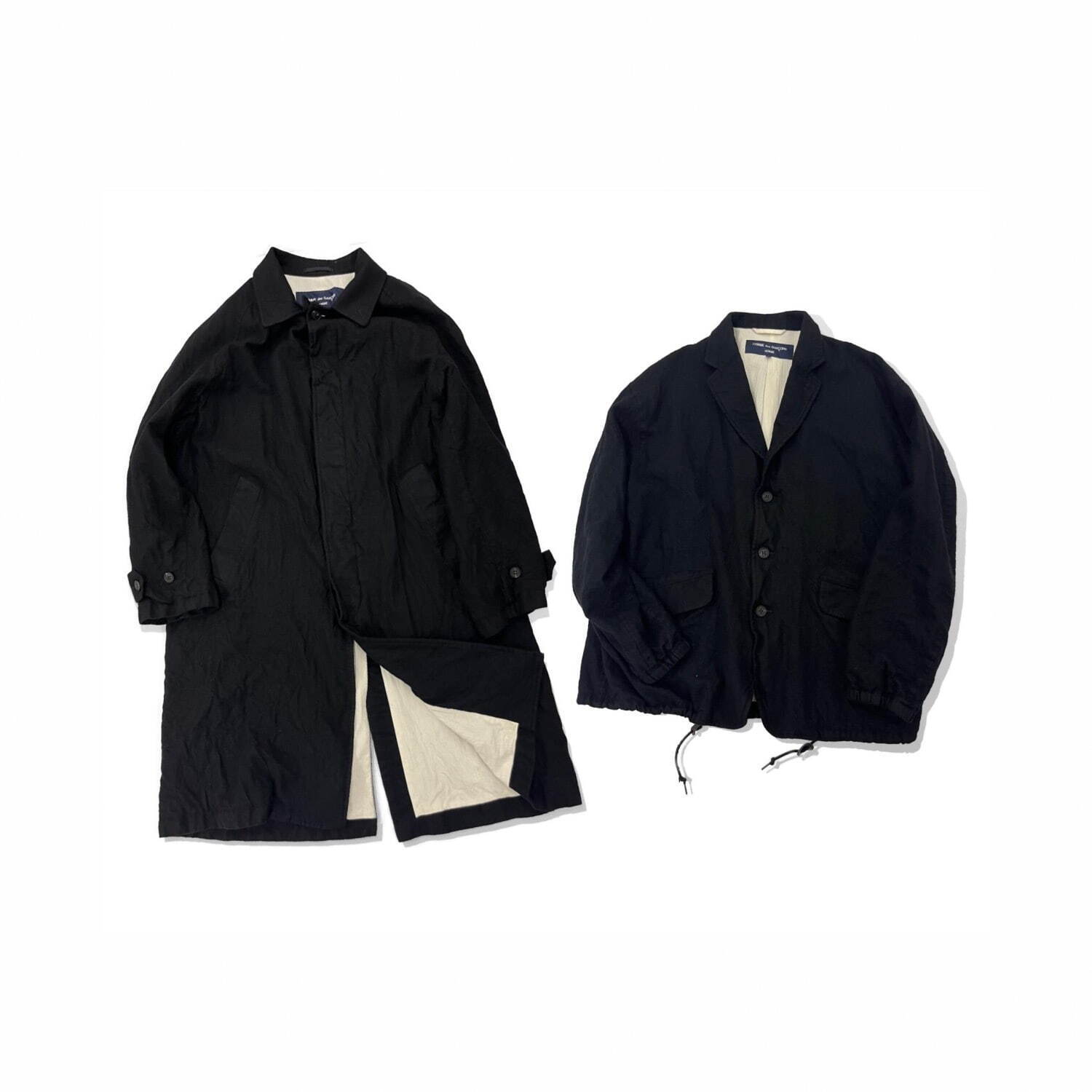 コム デ ギャルソン・オムのバルカラーコート＆シングルジャケット