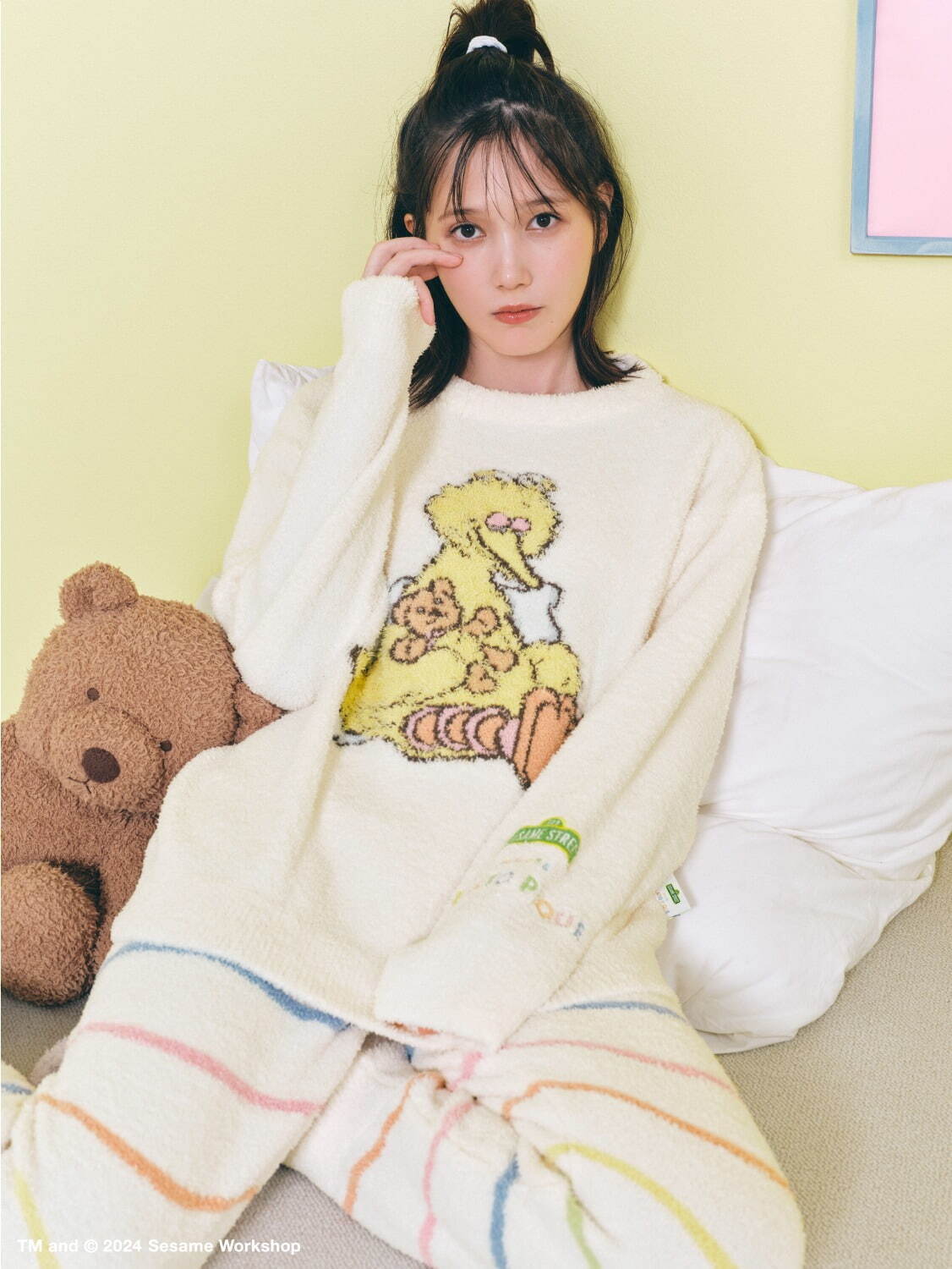 ジェラート ピケ「セサミストリート」ルームウェア、“気分はエルモ