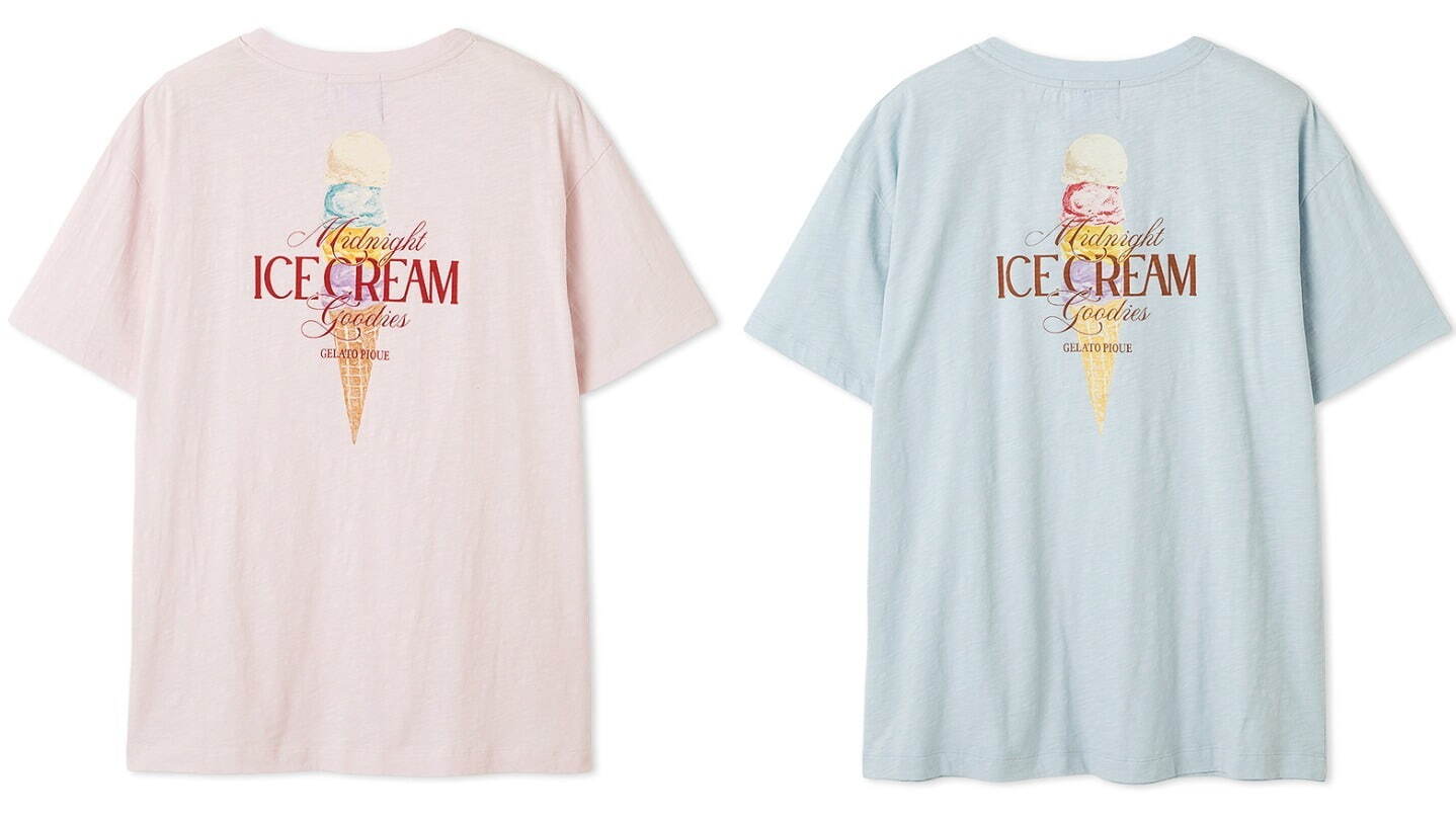 ジェラート ピケ「アイスクリーム」ルームウェア、“淡色”ひんやり