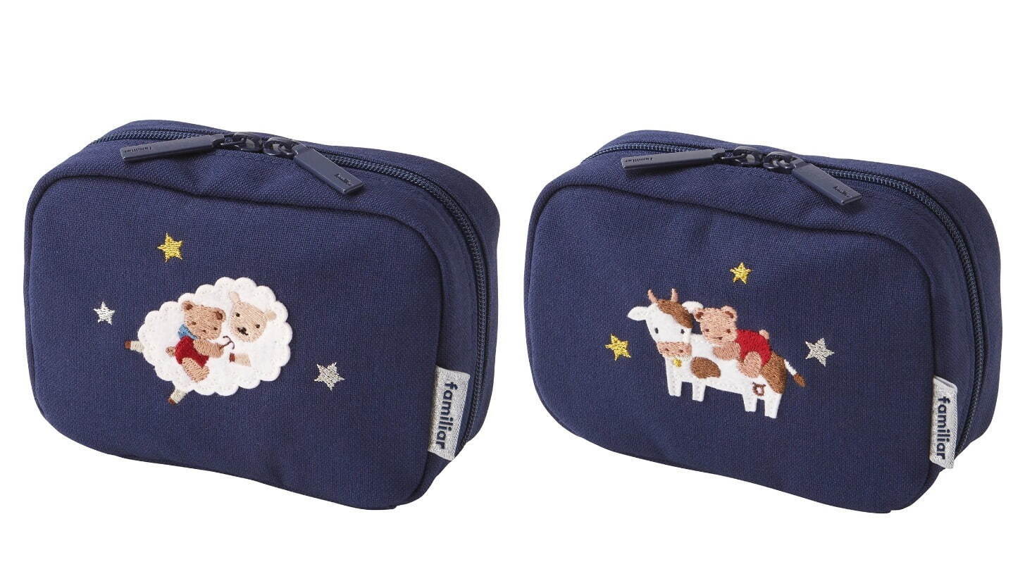 ファミリア「12星座」モチーフのお守り雑貨、“クマちゃん刺繍入り