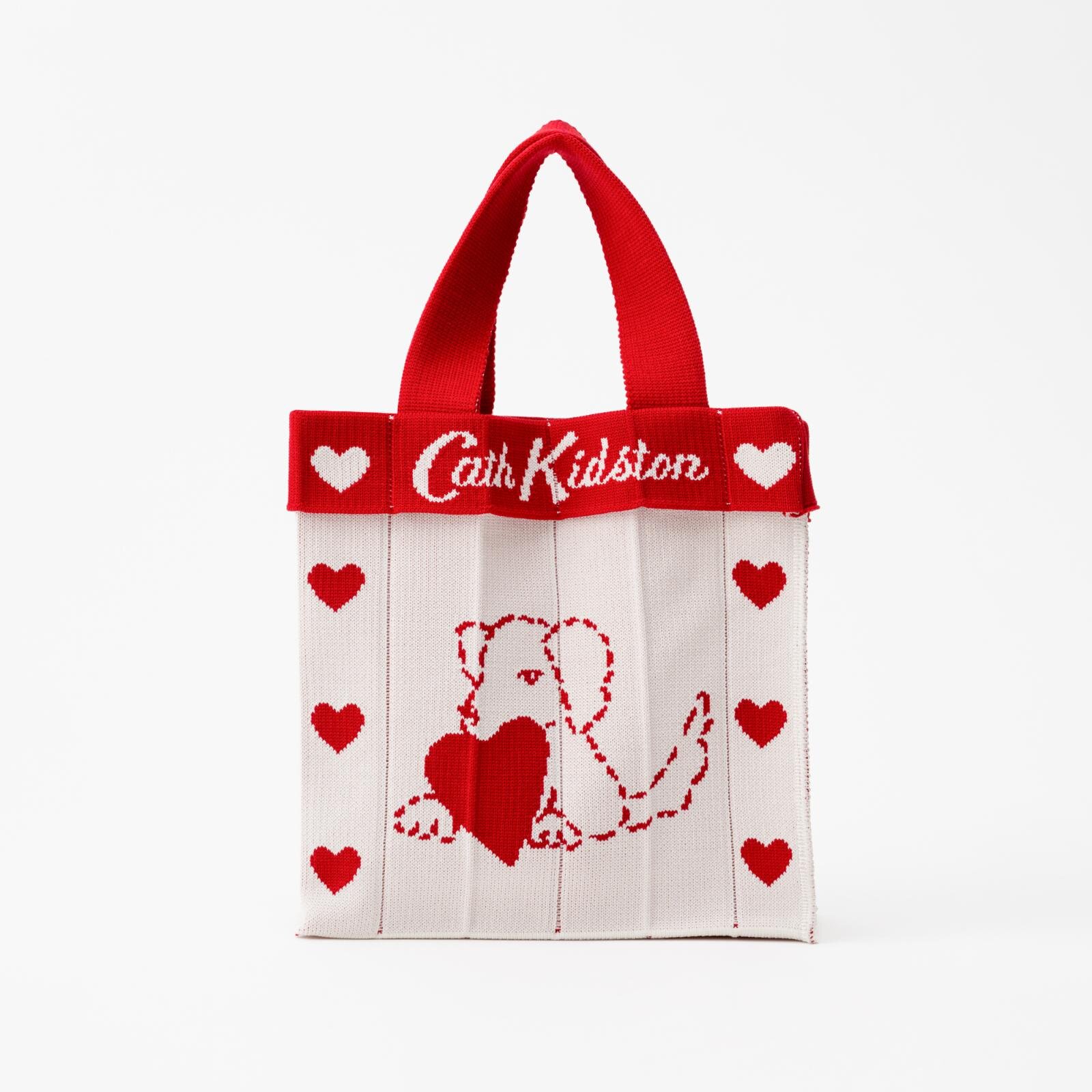 キャス キッドソン“ハートを運ぶワンちゃん”のバレンタイン柄ニット