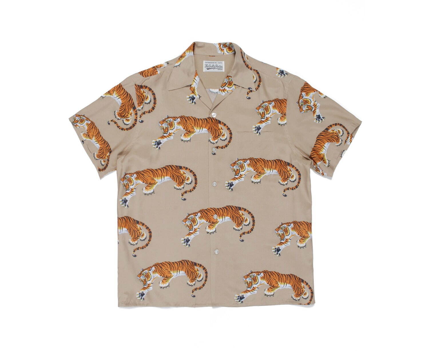 ワコマリア“タイガーの縞模様”ハワイアンシャツなど、タトゥー