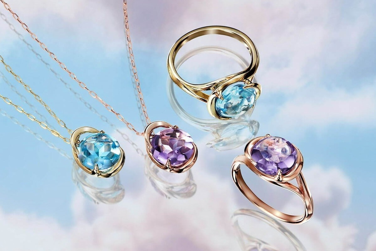 スタージュエリー ガールの新作「スノー ラビット」ネックレス＆リング