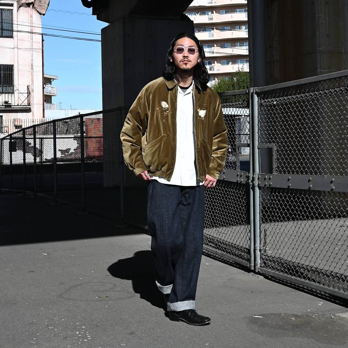 OLD JOE(オールドジョー)STUNNING VELVET SOUVENIR JACKET(Niwatori to