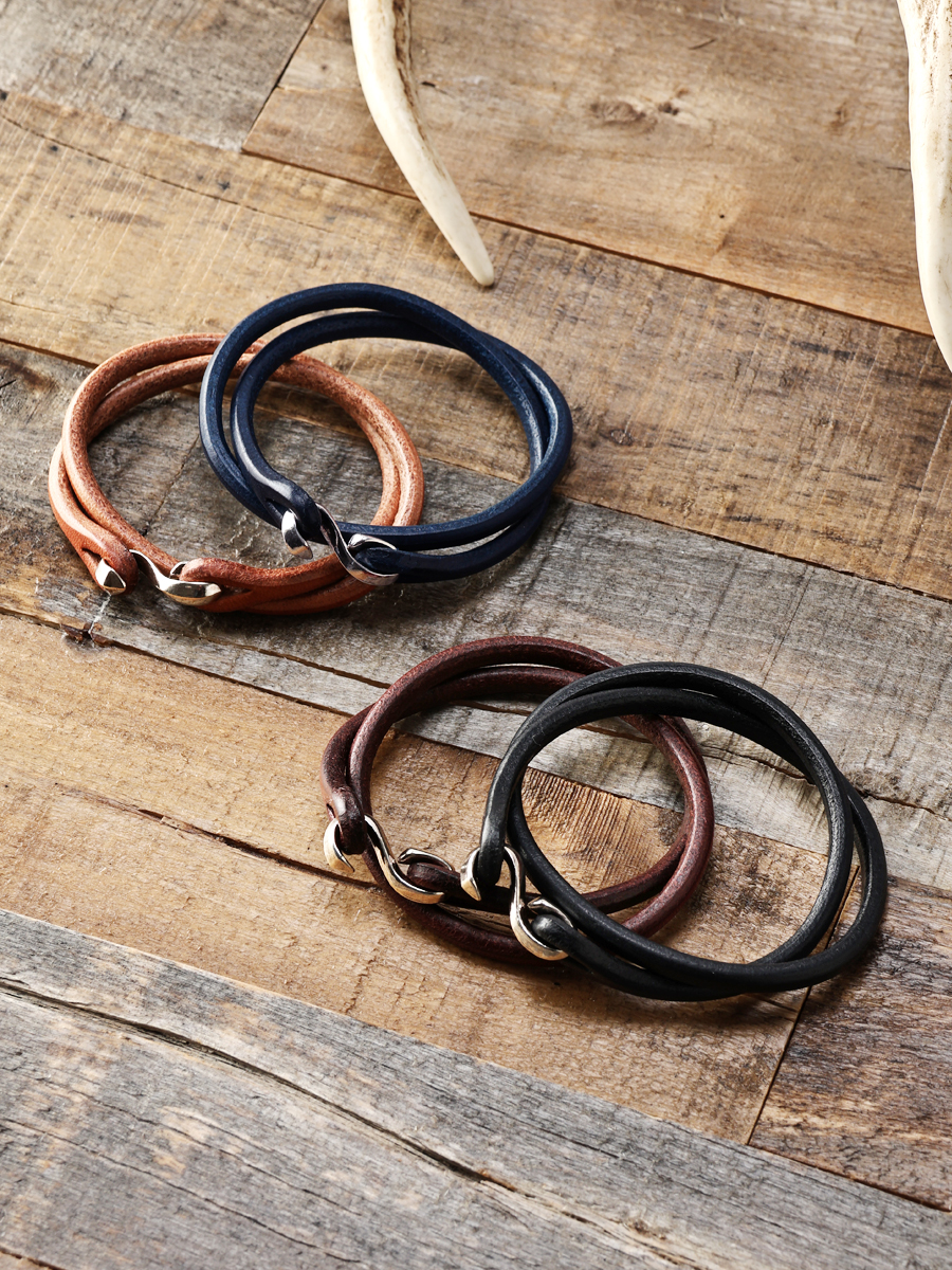 二重巻き レザーブレスレット FN-AK5-6 | THE FLAT HEAD