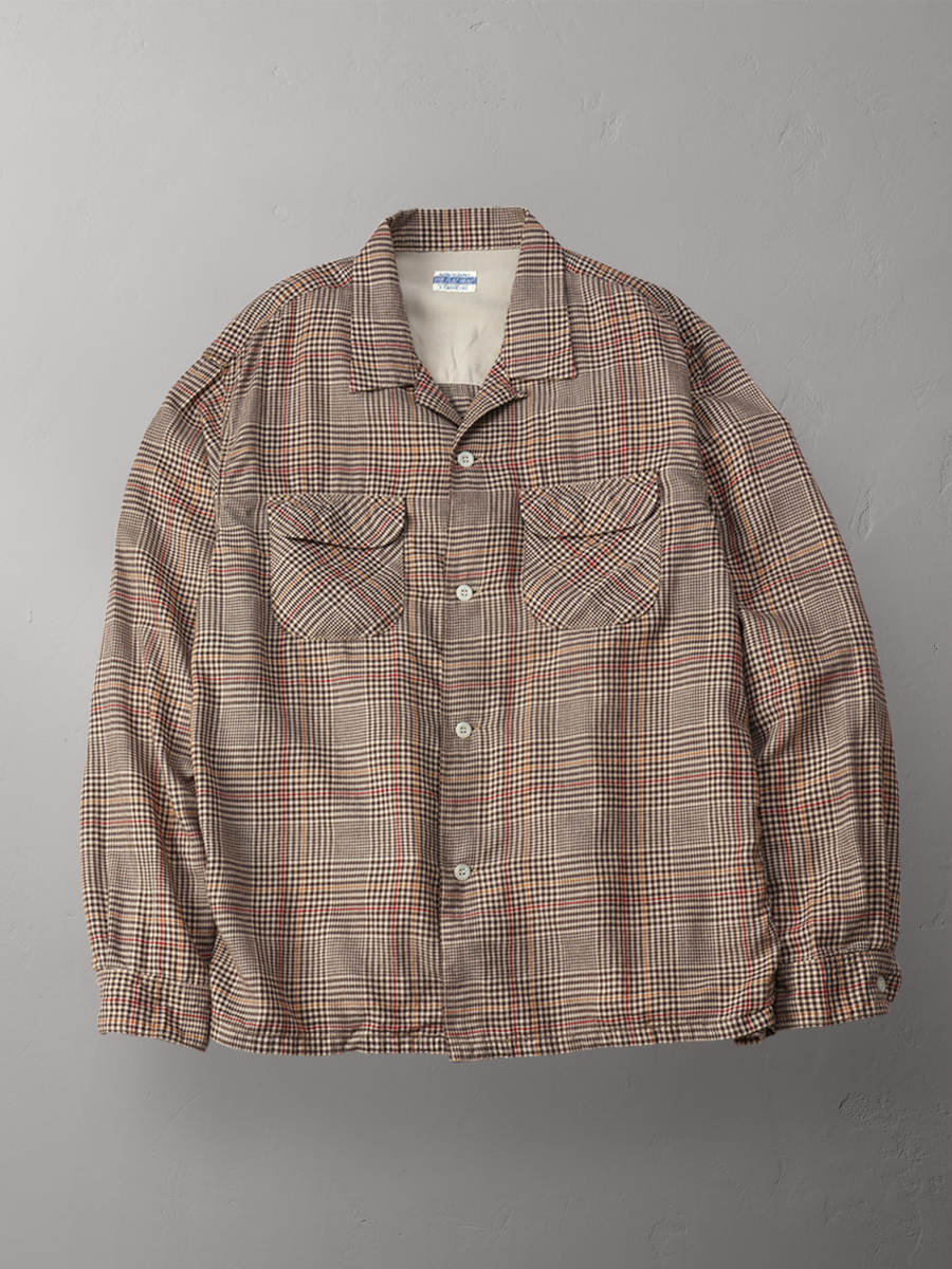 オープンカラー チェックシャツ FN-SCR-020L | THE FLAT HEAD