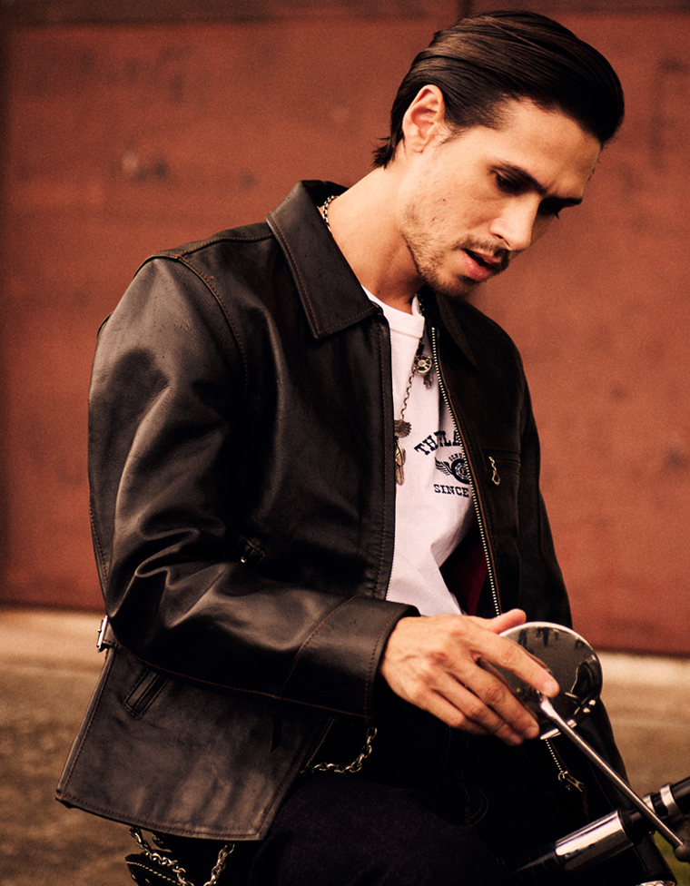 ホースハイド シングル ライダースジャケット FN-LJ-HS005 | THE FLAT HEAD