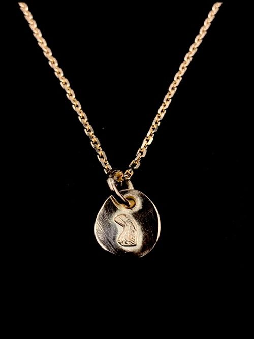 LARRY SMITH / 18K GOLD EAGLE HEAD PENDANT No. 62
