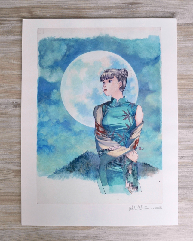 鶴田謙二 直筆サイン入り複製原画「チャイナさん 1」（鶴田謙二