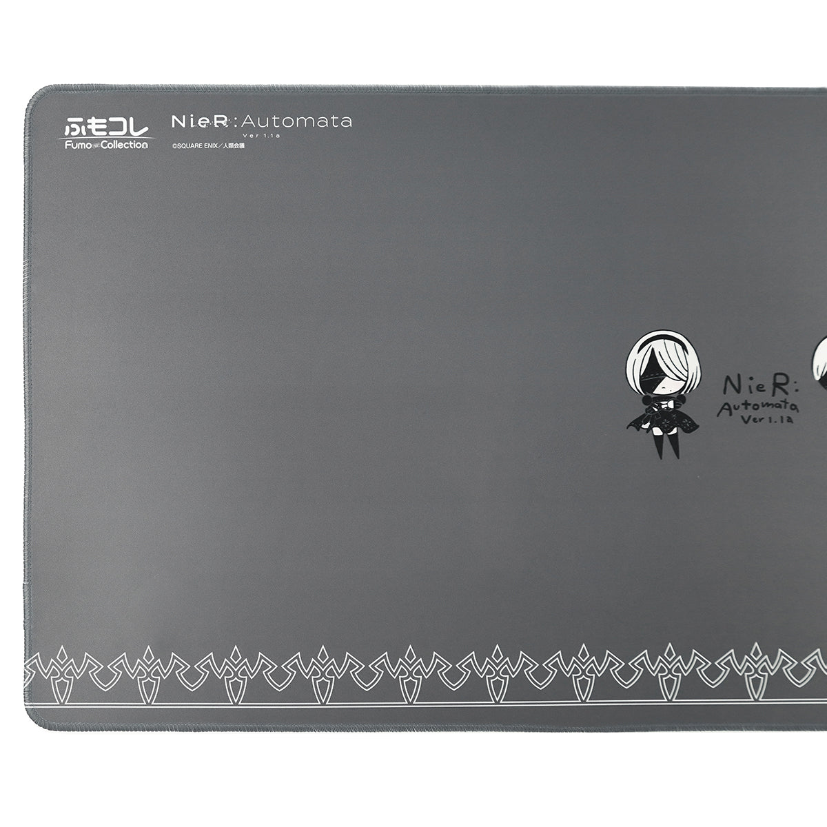 ふもコレ × ニーアオートマタ マウスパッド B 黒｜ふもコレ(Fumo