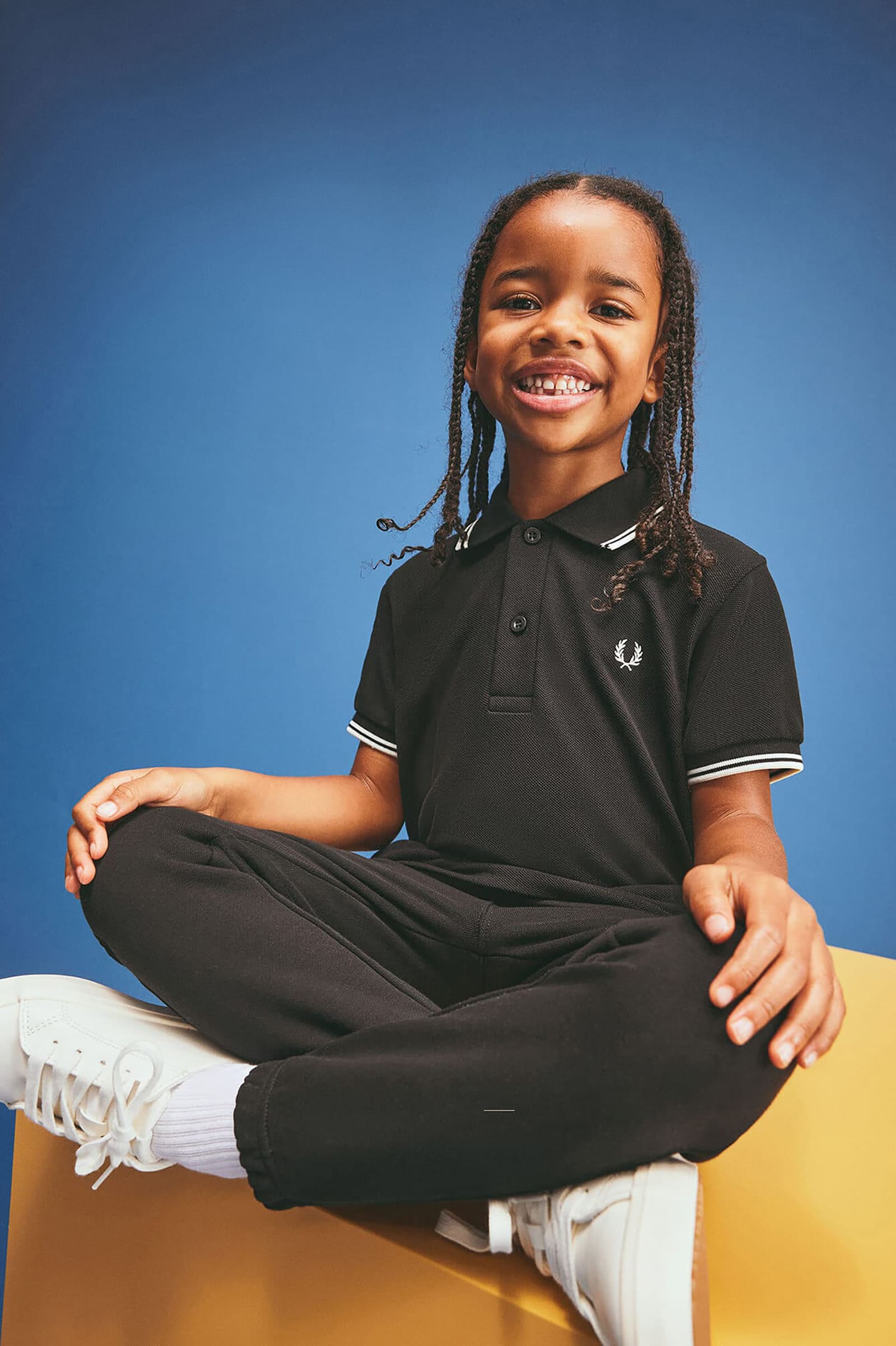 Kids Twin Tipped Fred Perry Shirt(2-3 102：BLACK): | FRED PERRY