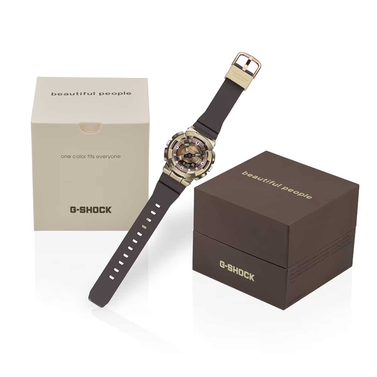 Beautiful People x G-Shock GM-S110BP-5A is a metal-covered unisex
