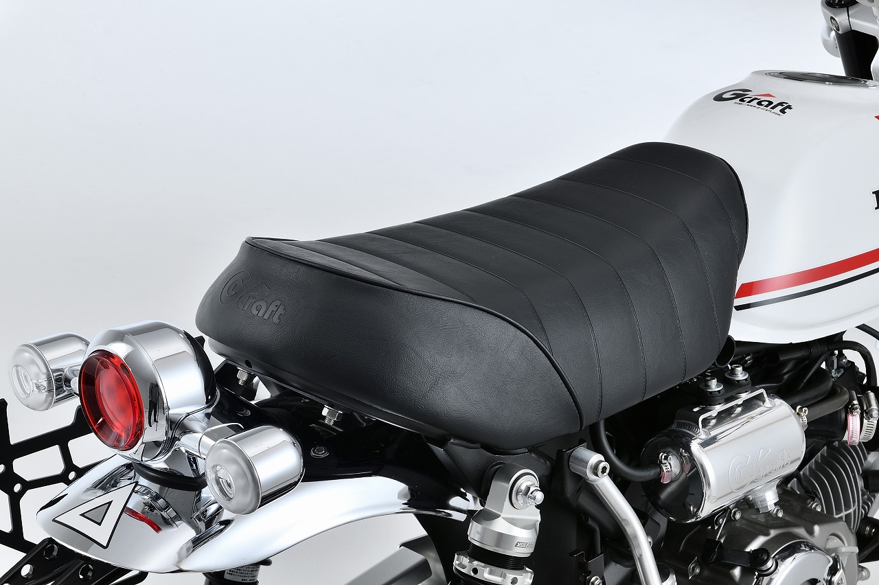 モンキー125 カスタムシート フラットタックロール ロゴ有り | G