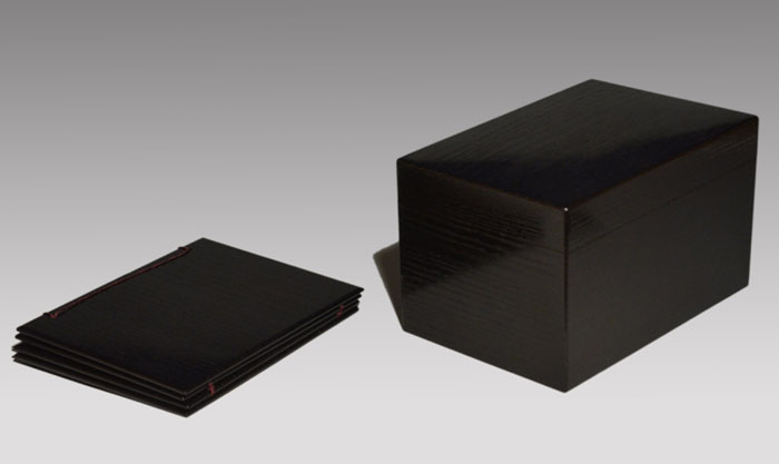 利休茶箱 中臺瑞真(作) 田所芳哉(塗) 田中仙翁在判箱書 | 古美術ささき