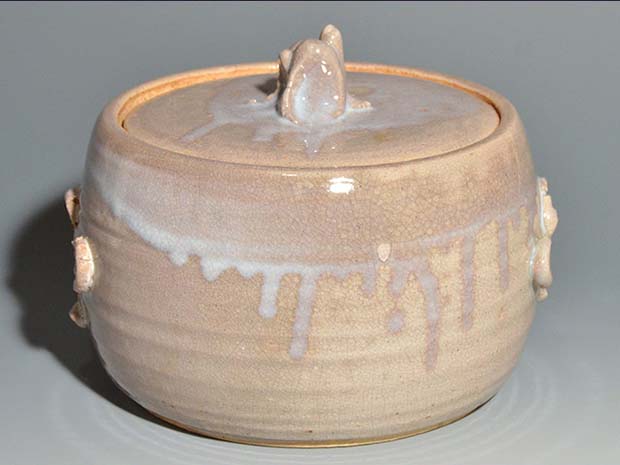 萩焼水指 十世 坂高麗左衛門(作) 共箱 | 古美術ささき