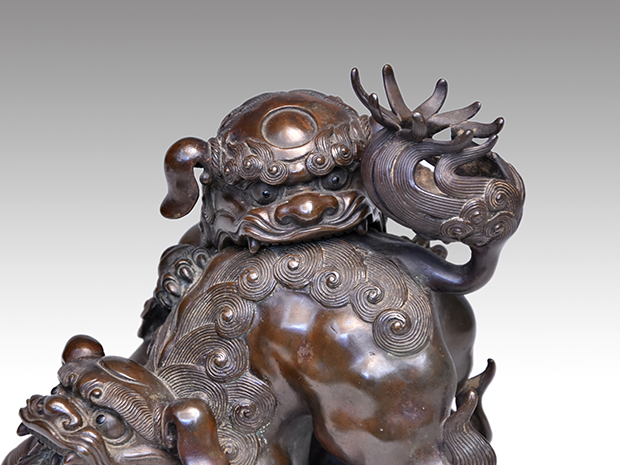 古銅 親子獅子香炉 | 古美術ささき