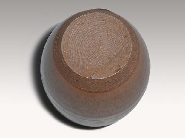 丹波焼 肩衝茶入 市野信水(作) 象牙蓋 仕服 共箱 | 古美術ささき