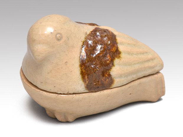 古 赤膚焼 古 赤膚焼 お福香合 お福香合 古 赤膚焼 お