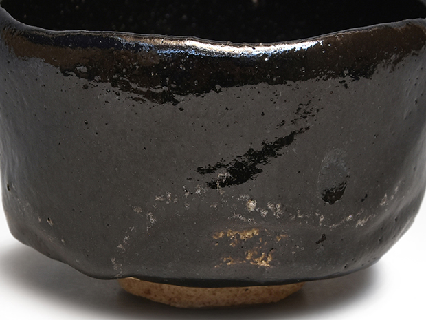黒茶碗 二代 小川長楽(造) 淡々斎宗匠箱書 | 古美術ささき