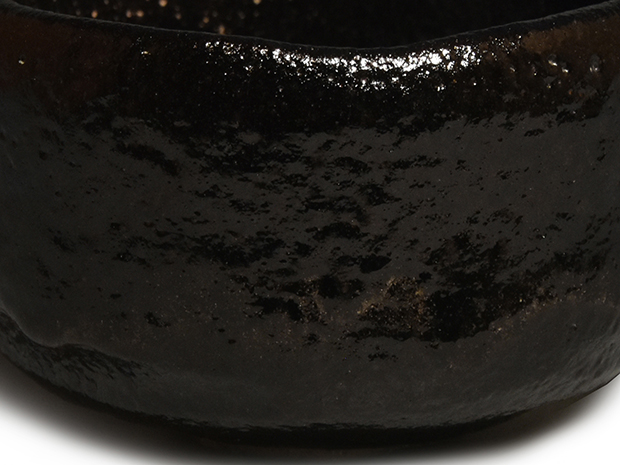 黒茶碗 三代 小川長楽(裕起夫)作 共箱 | 古美術ささき