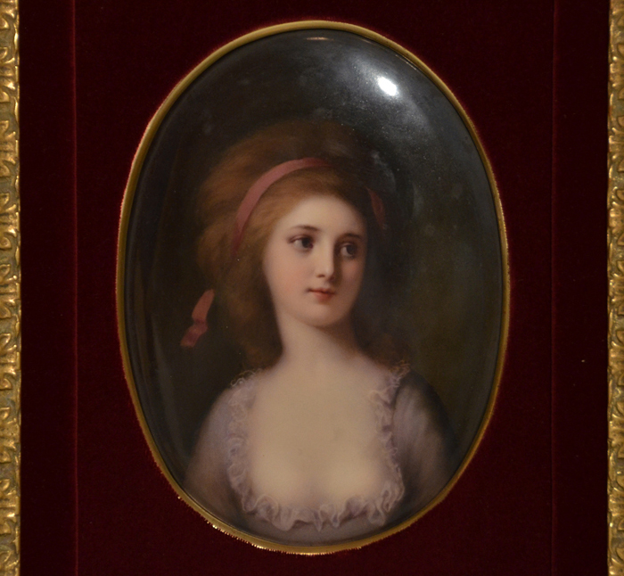 KPMベルリン 陶板額 COUNTESS SOPHIE POTOCKA (ポトカ伯爵夫人) 1880