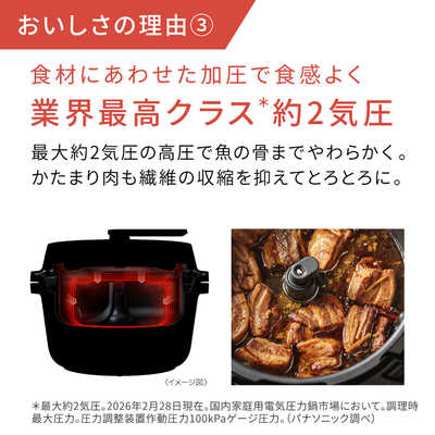 パナソニック Panasonic オートクッカー ビストロ 自動調理鍋 ブラック